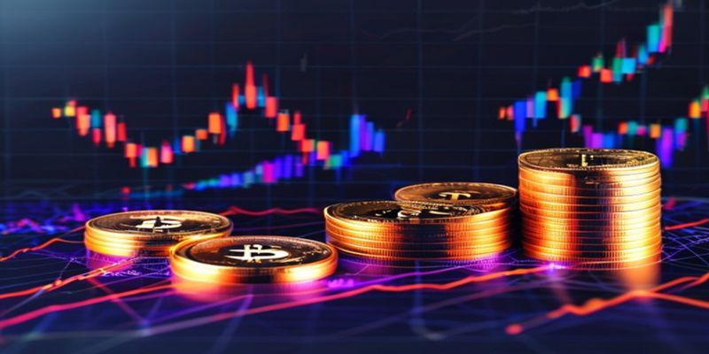 funding rate chart showing positive spikes on BTC perpetuals